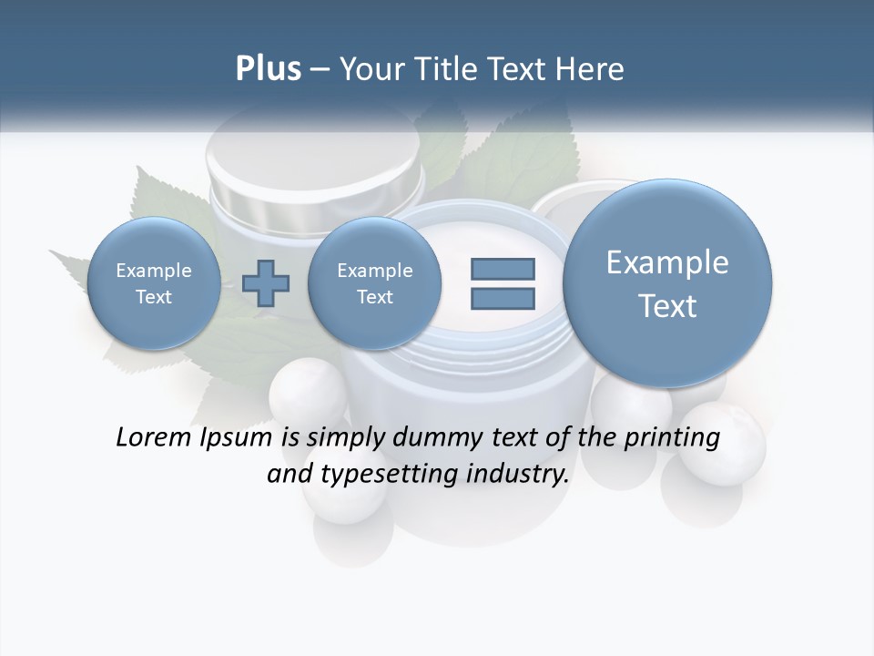 A Group Of Containers With Green Leaves On Top Of Them PowerPoint Template