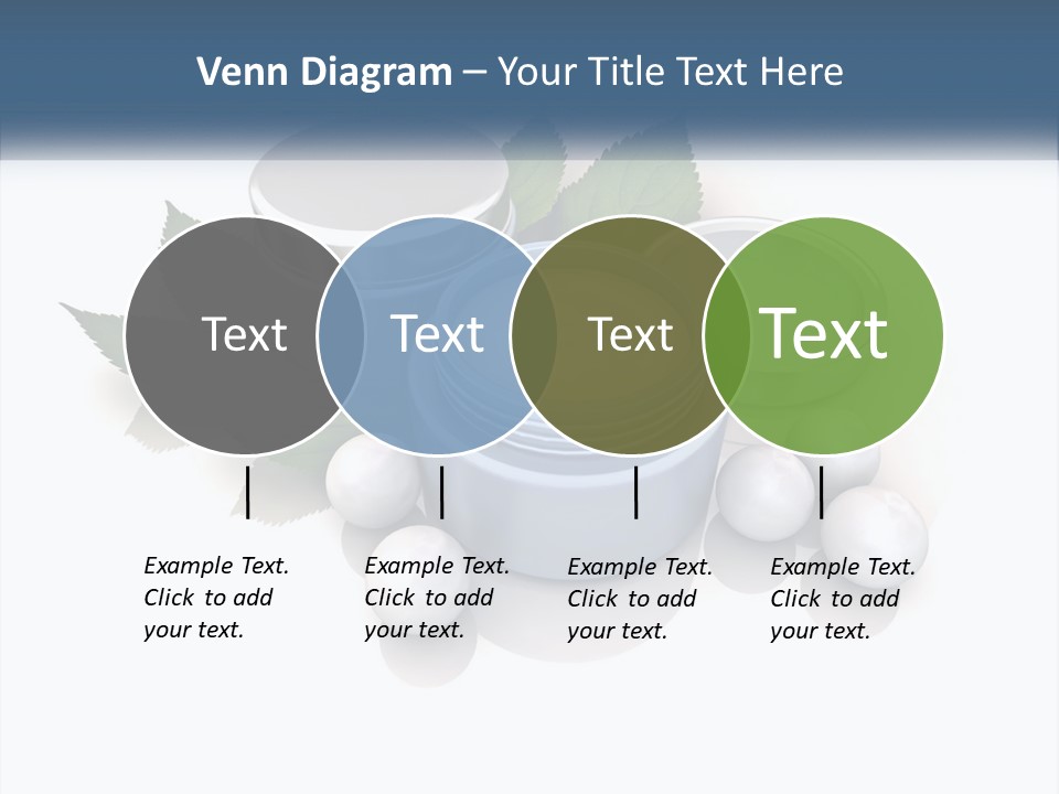 A Group Of Containers With Green Leaves On Top Of Them PowerPoint Template