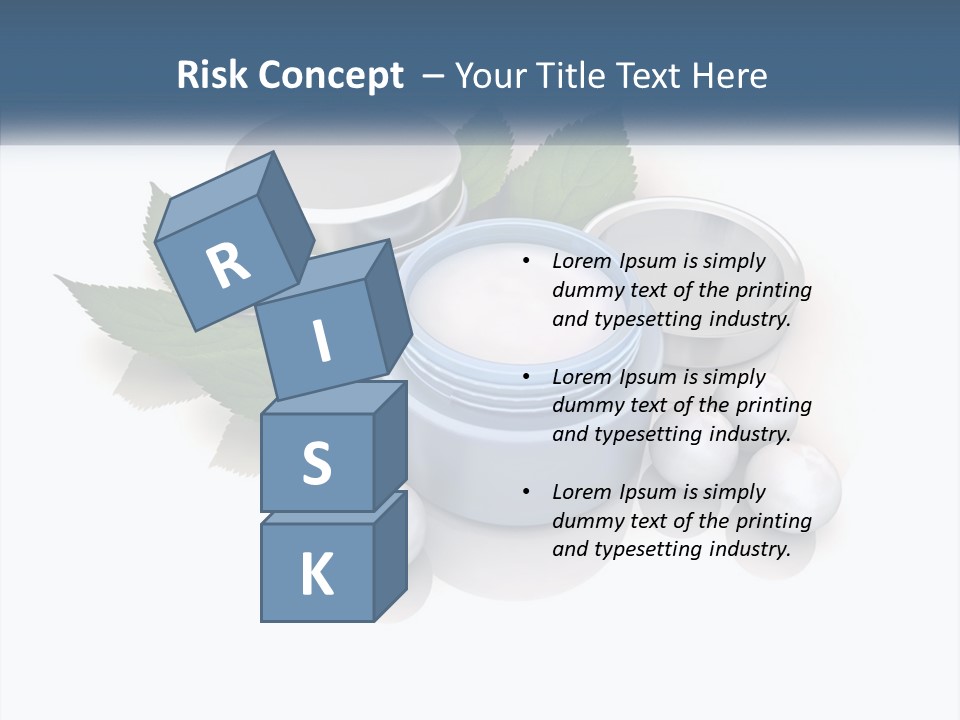 A Group Of Containers With Green Leaves On Top Of Them PowerPoint Template