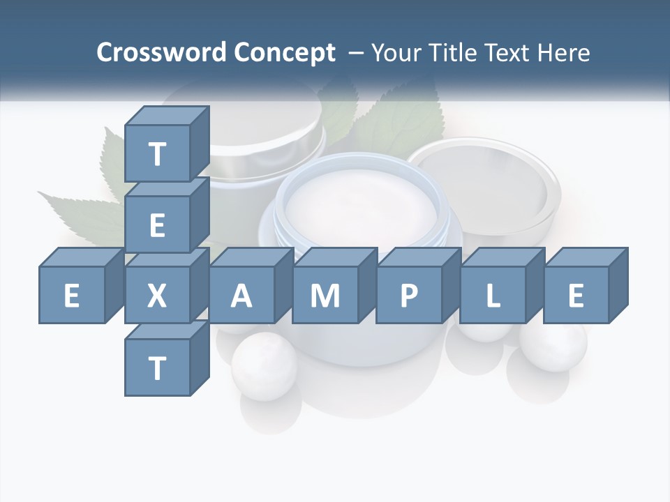 A Group Of Containers With Green Leaves On Top Of Them PowerPoint Template