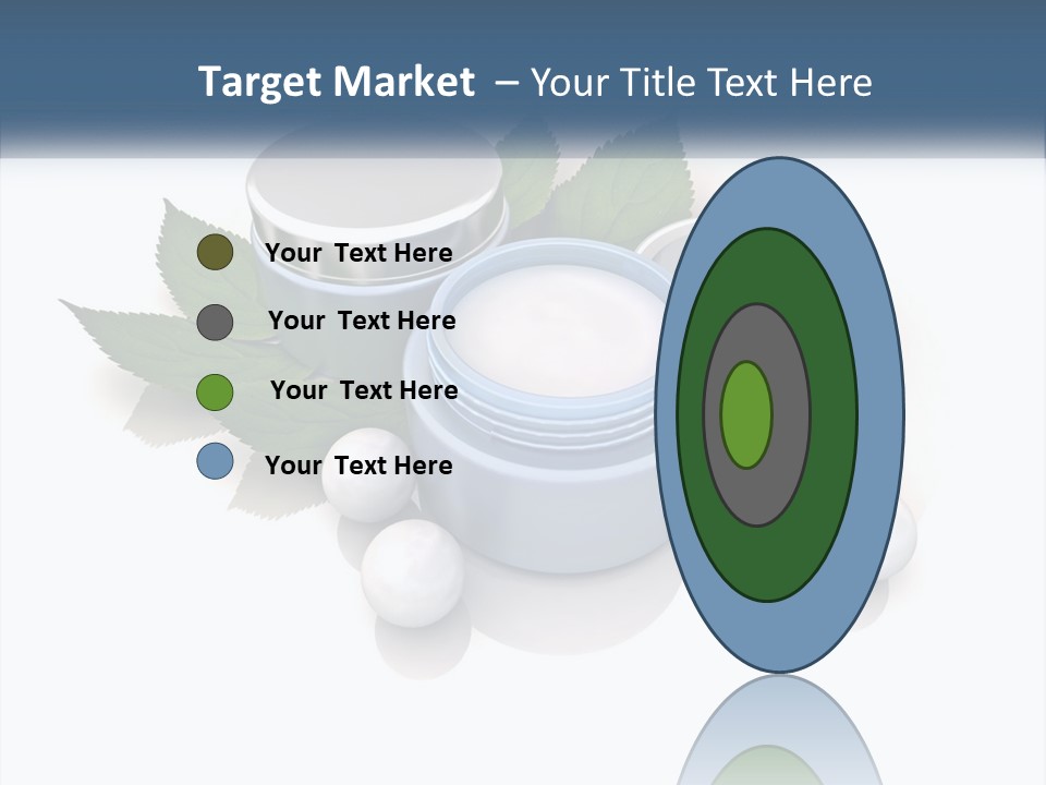 A Group Of Containers With Green Leaves On Top Of Them PowerPoint Template