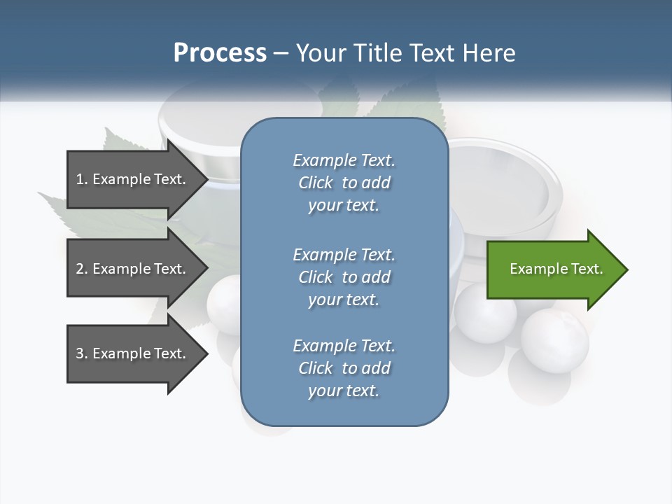 A Group Of Containers With Green Leaves On Top Of Them PowerPoint Template