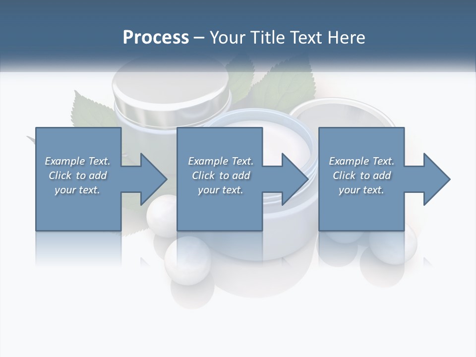 A Group Of Containers With Green Leaves On Top Of Them PowerPoint Template