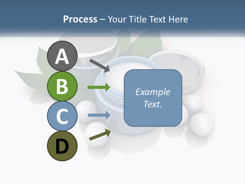 A Group Of Containers With Green Leaves On Top Of Them PowerPoint Template