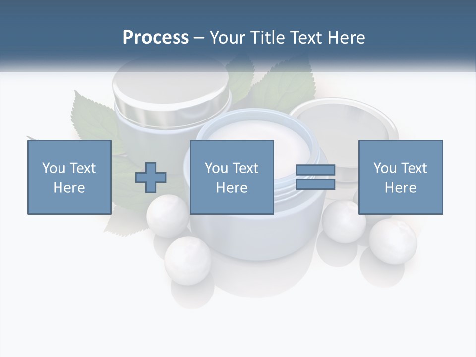 A Group Of Containers With Green Leaves On Top Of Them PowerPoint Template