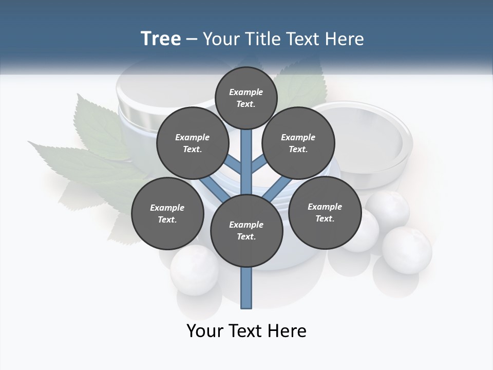 A Group Of Containers With Green Leaves On Top Of Them PowerPoint Template