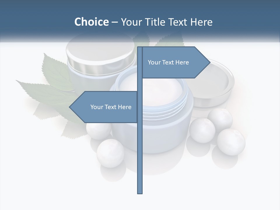 A Group Of Containers With Green Leaves On Top Of Them PowerPoint Template