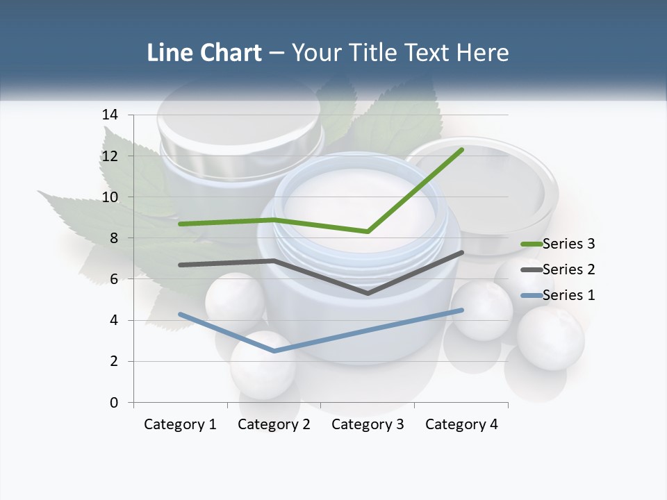 A Group Of Containers With Green Leaves On Top Of Them PowerPoint Template
