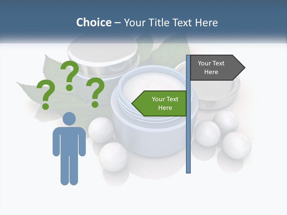 A Group Of Containers With Green Leaves On Top Of Them PowerPoint Template