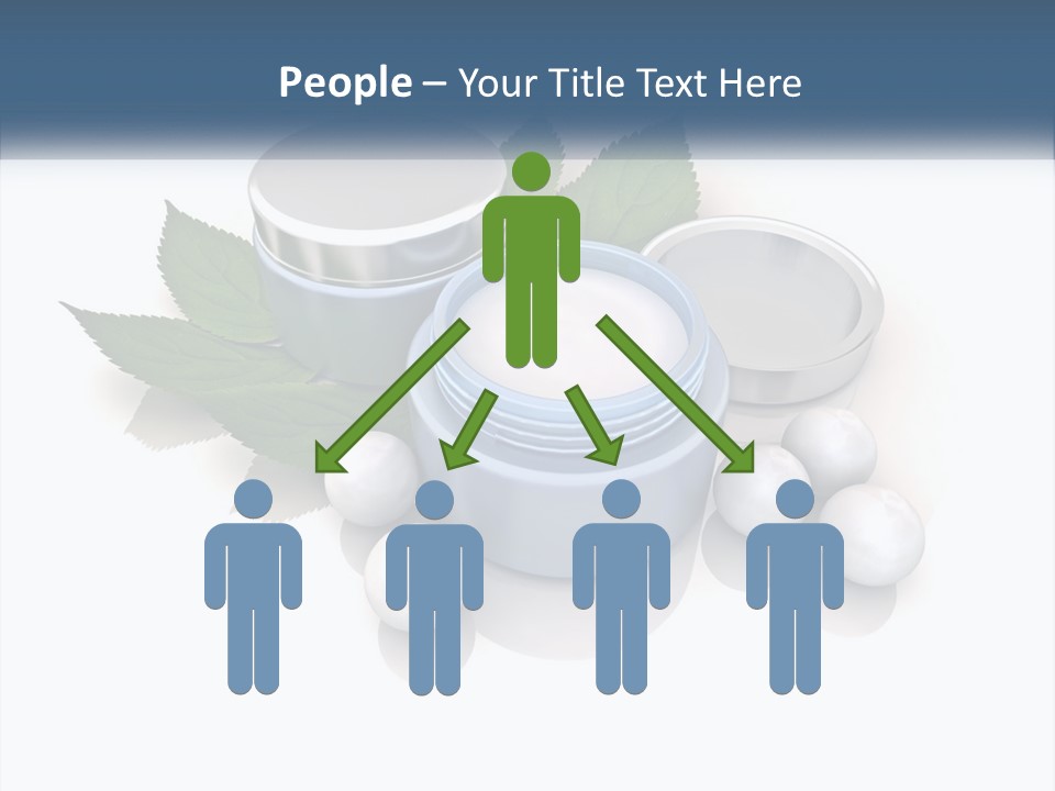 A Group Of Containers With Green Leaves On Top Of Them PowerPoint Template