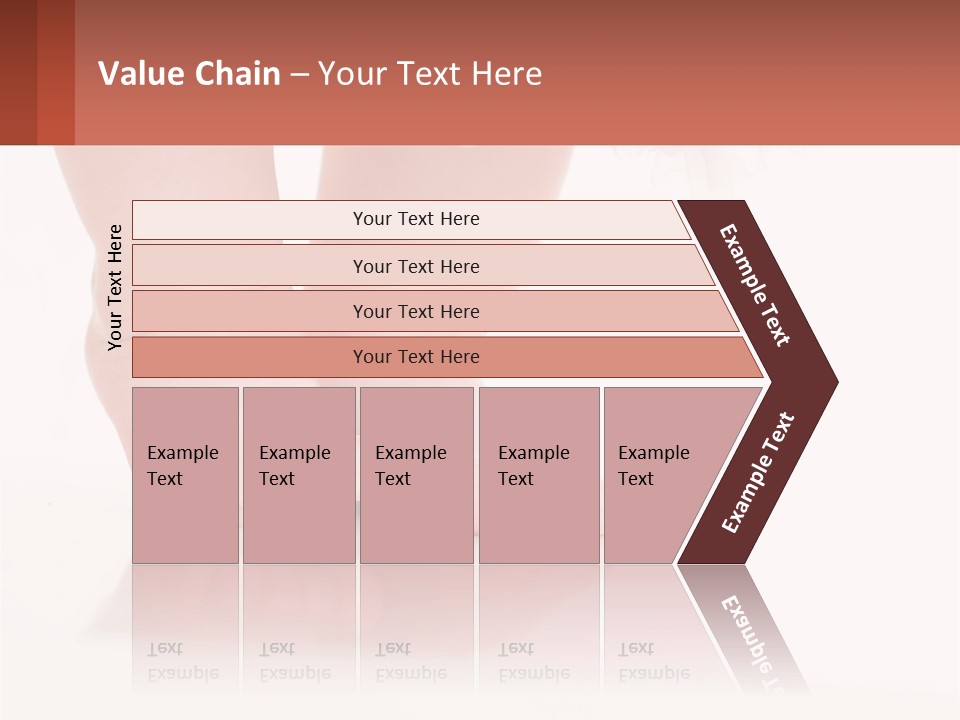 A Baby's Feet With A White Dress On PowerPoint Template