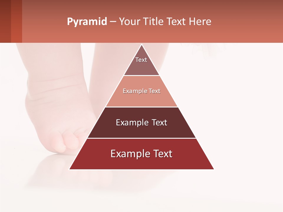 A Baby's Feet With A White Dress On PowerPoint Template