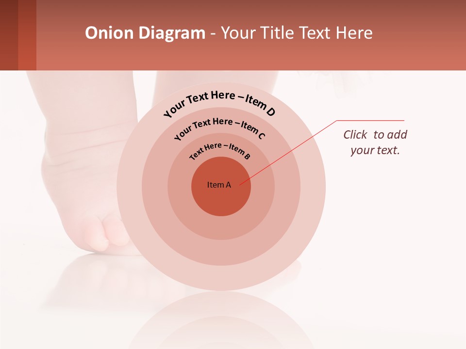 A Baby's Feet With A White Dress On PowerPoint Template