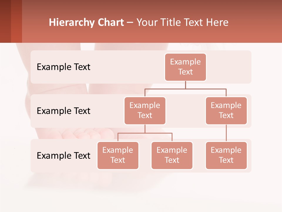 A Baby's Feet With A White Dress On PowerPoint Template