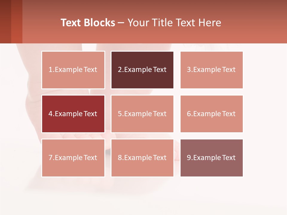 A Baby's Feet With A White Dress On PowerPoint Template