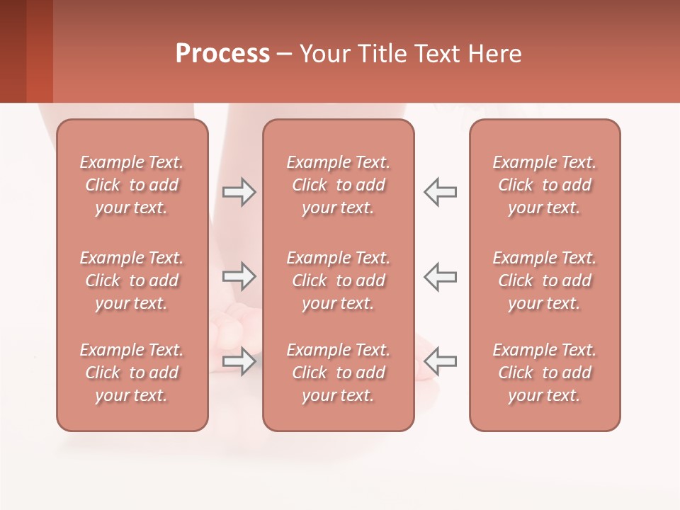 A Baby's Feet With A White Dress On PowerPoint Template