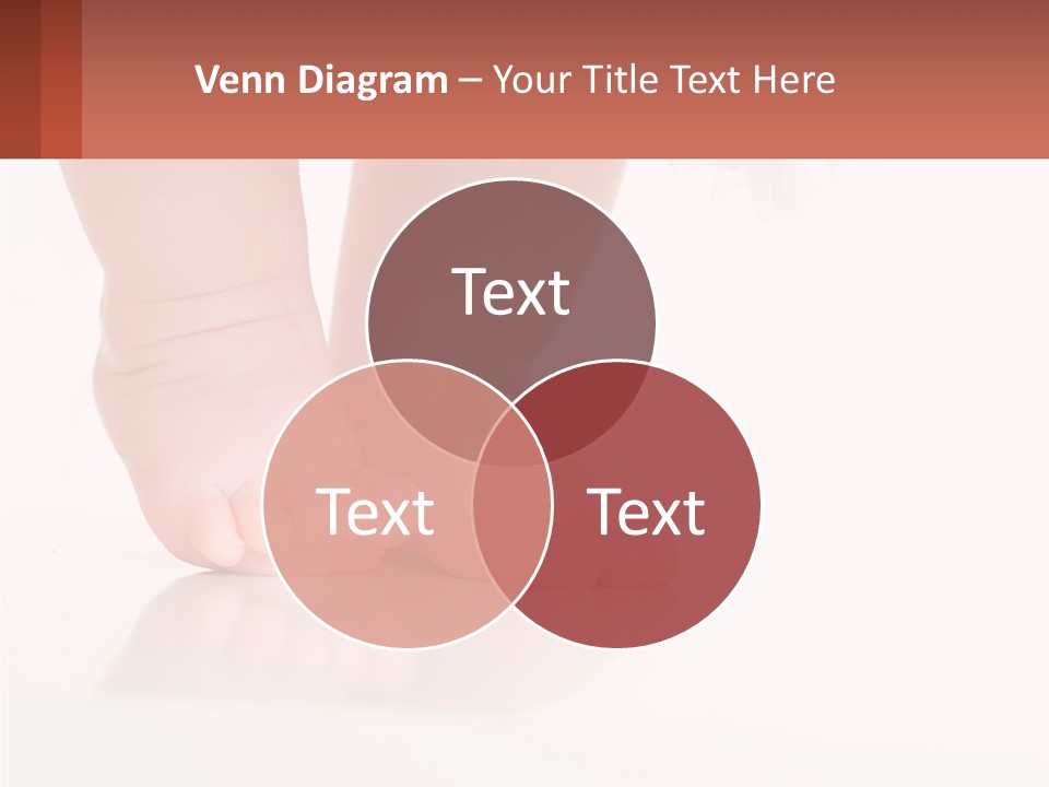 A Baby's Feet With A White Dress On PowerPoint Template