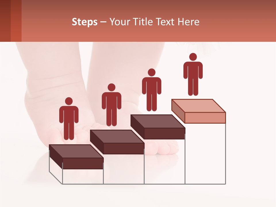 A Baby's Feet With A White Dress On PowerPoint Template