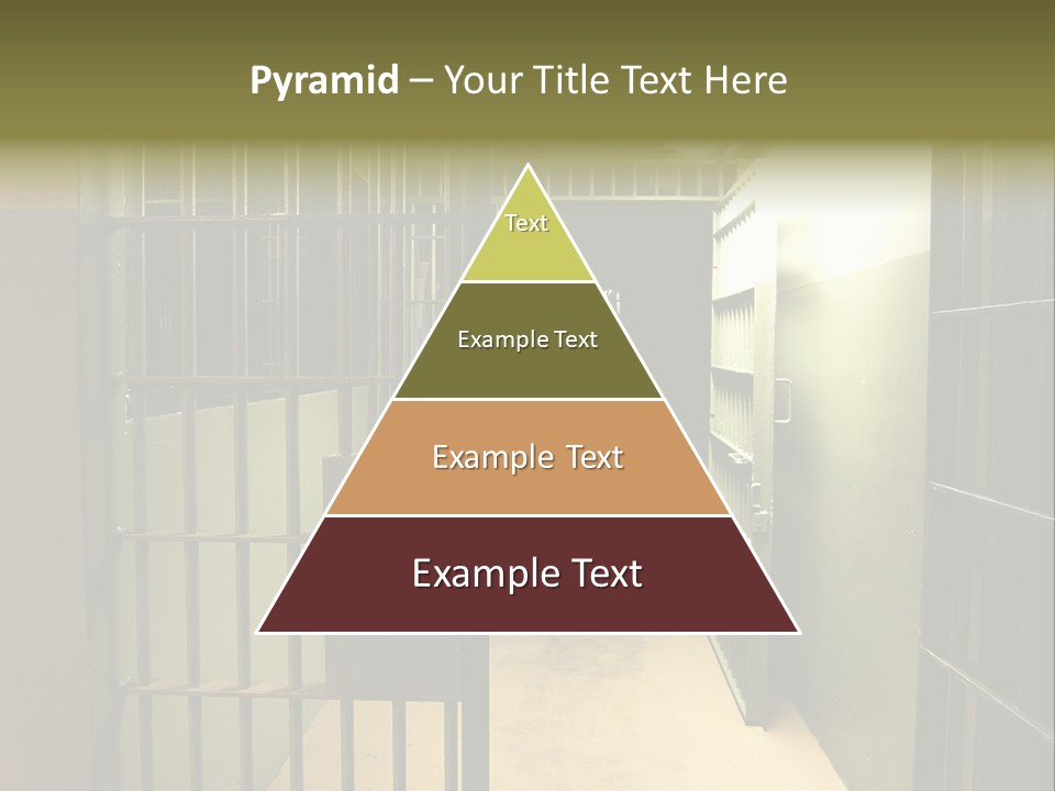 A Jail Cell With A Door Open And A Light On PowerPoint Template
