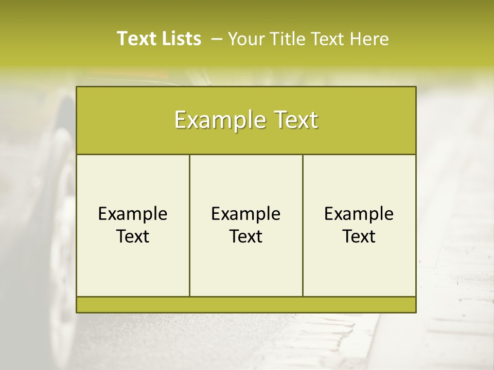 A Row Of Parked Cars On A City Street PowerPoint Template