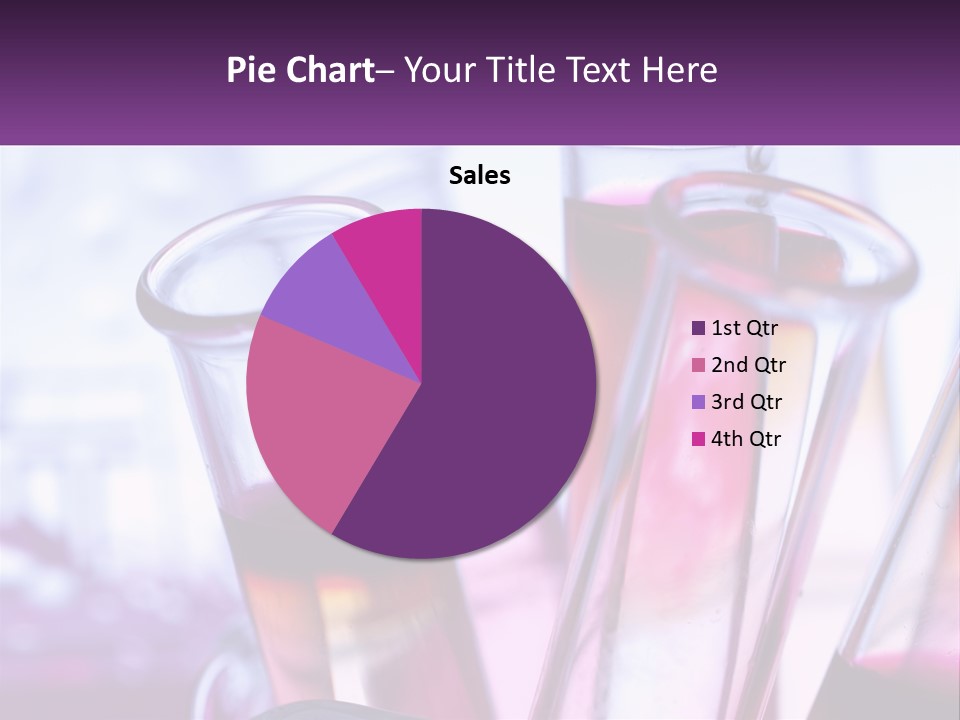 A Group Of Test Tubes Filled With Liquid PowerPoint Template