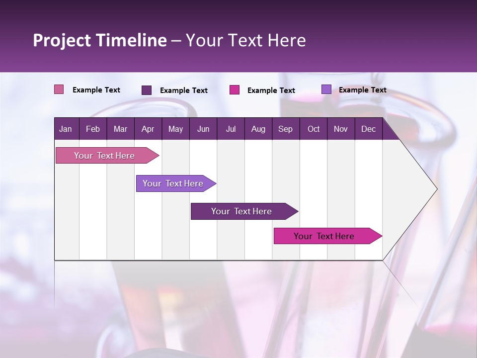 A Group Of Test Tubes Filled With Liquid PowerPoint Template