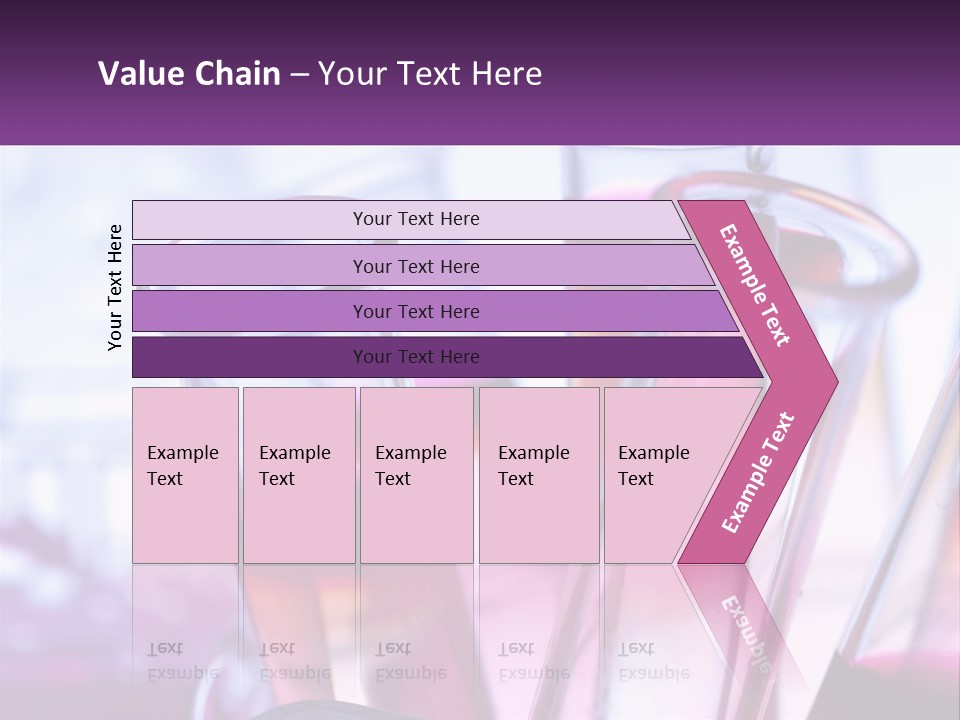 A Group Of Test Tubes Filled With Liquid PowerPoint Template
