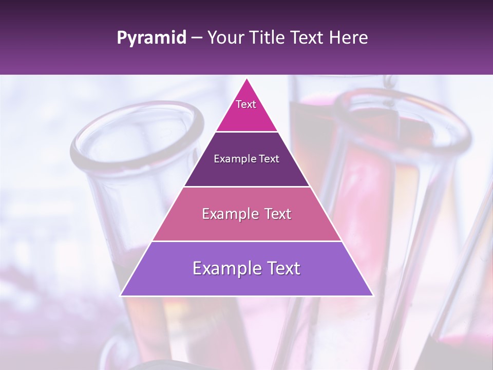 A Group Of Test Tubes Filled With Liquid PowerPoint Template