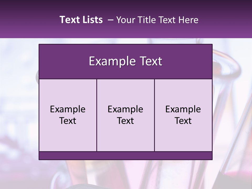 A Group Of Test Tubes Filled With Liquid PowerPoint Template