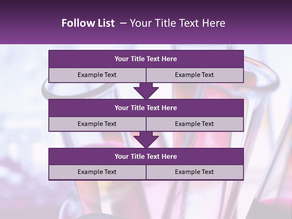 A Group Of Test Tubes Filled With Liquid PowerPoint Template