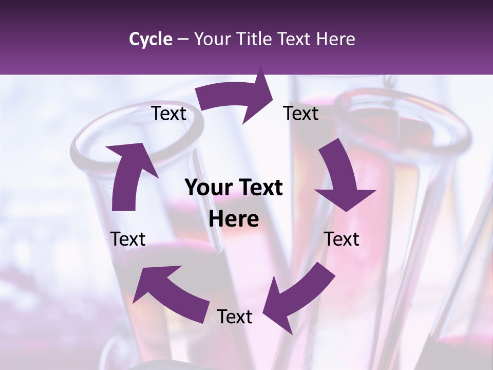 A Group Of Test Tubes Filled With Liquid PowerPoint Template