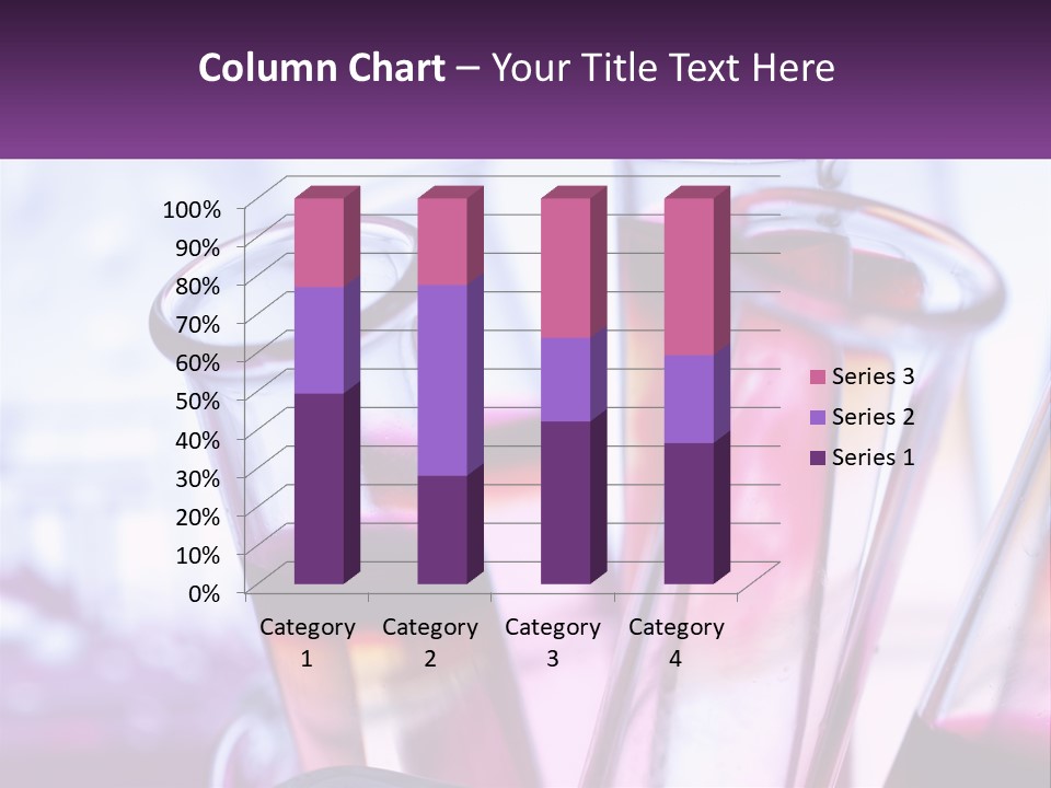 A Group Of Test Tubes Filled With Liquid PowerPoint Template