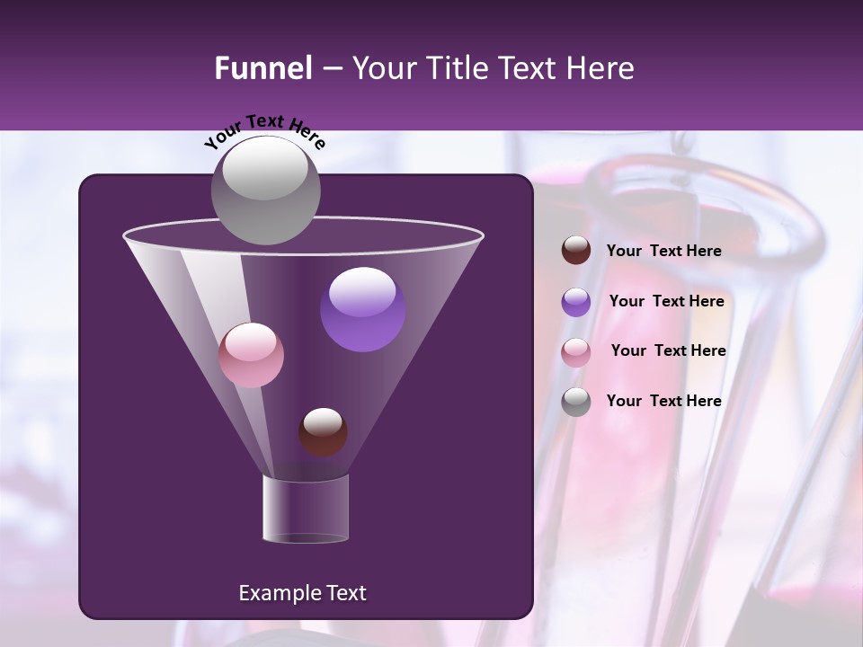 A Group Of Test Tubes Filled With Liquid PowerPoint Template