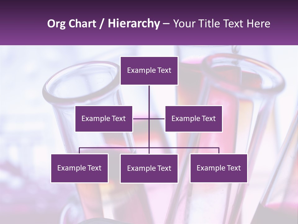 A Group Of Test Tubes Filled With Liquid PowerPoint Template