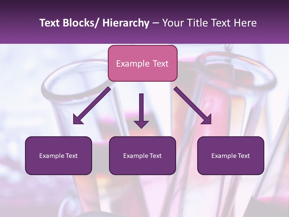 A Group Of Test Tubes Filled With Liquid PowerPoint Template