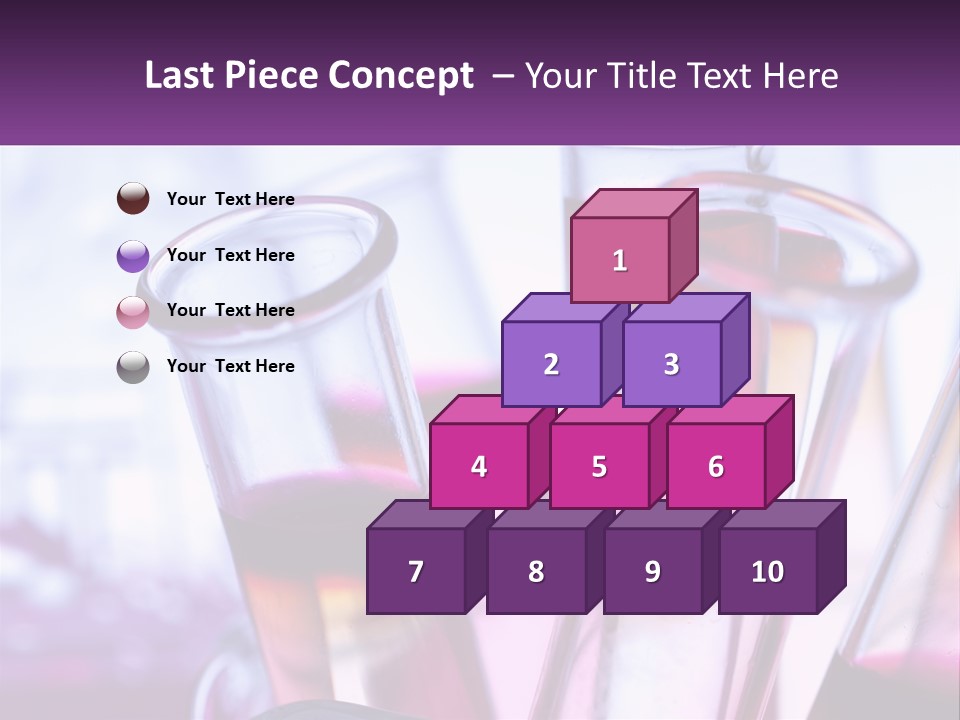 A Group Of Test Tubes Filled With Liquid PowerPoint Template