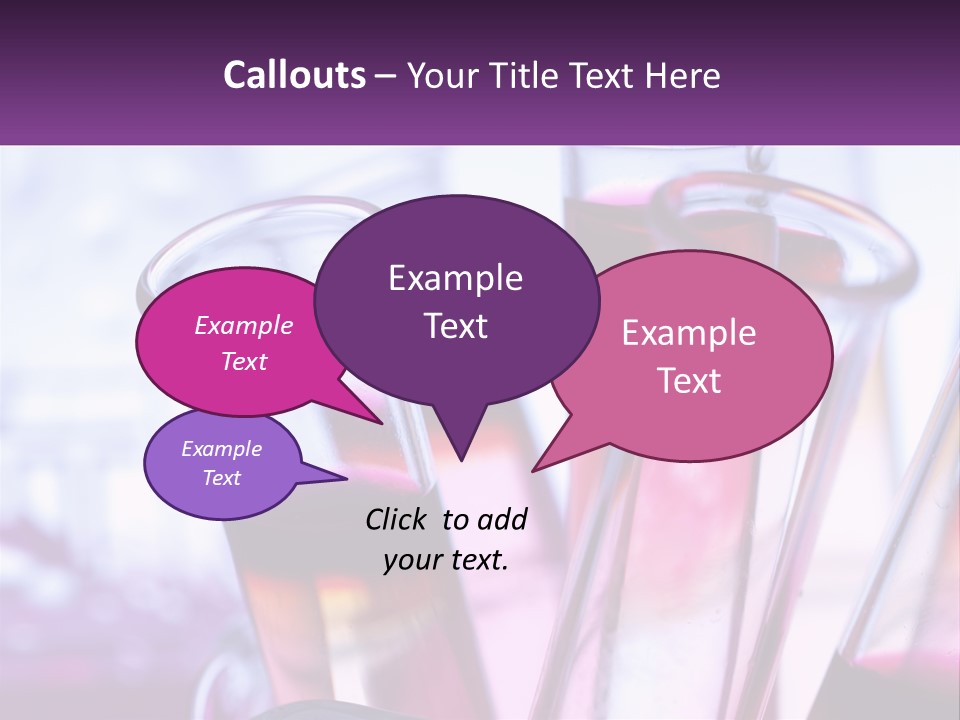 A Group Of Test Tubes Filled With Liquid PowerPoint Template
