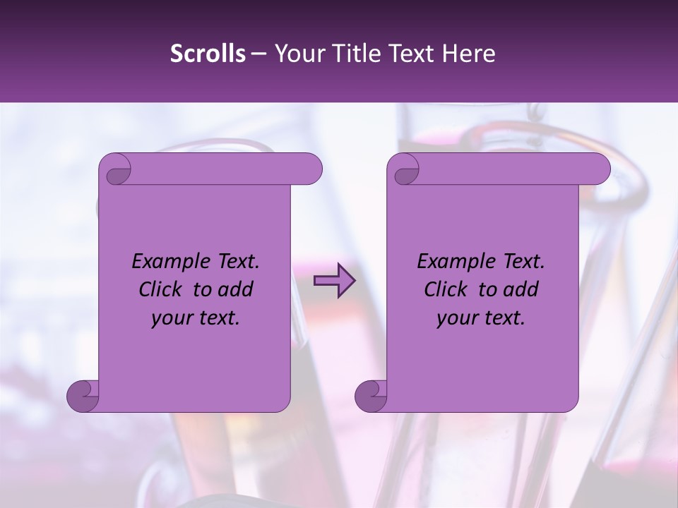 A Group Of Test Tubes Filled With Liquid PowerPoint Template