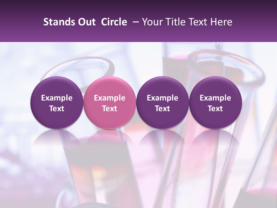 A Group Of Test Tubes Filled With Liquid PowerPoint Template