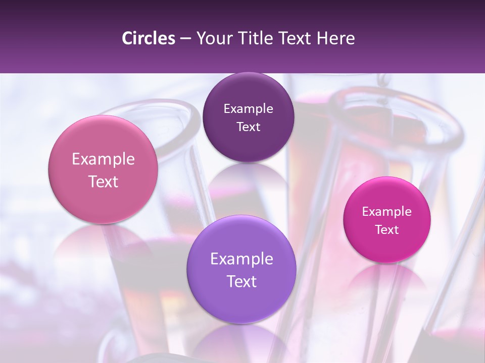 A Group Of Test Tubes Filled With Liquid PowerPoint Template