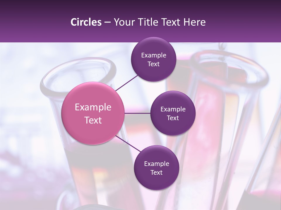 A Group Of Test Tubes Filled With Liquid PowerPoint Template