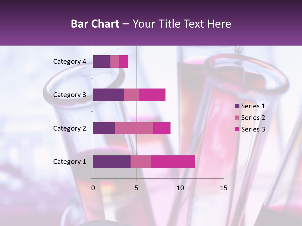 A Group Of Test Tubes Filled With Liquid PowerPoint Template