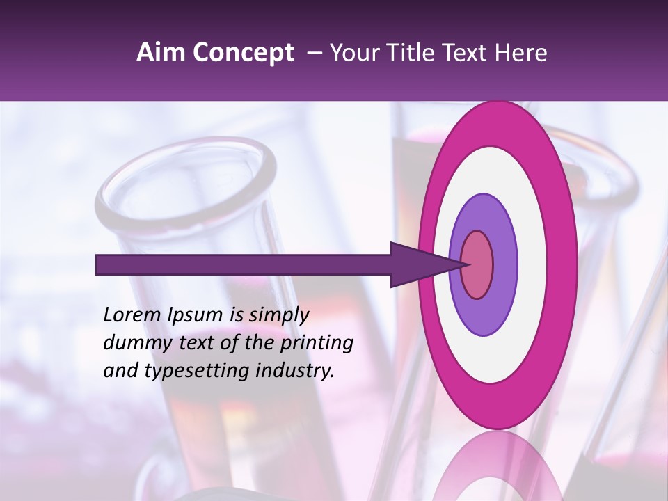 A Group Of Test Tubes Filled With Liquid PowerPoint Template