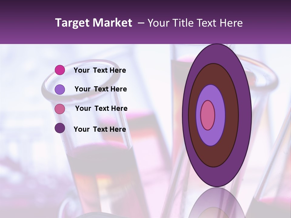 A Group Of Test Tubes Filled With Liquid PowerPoint Template