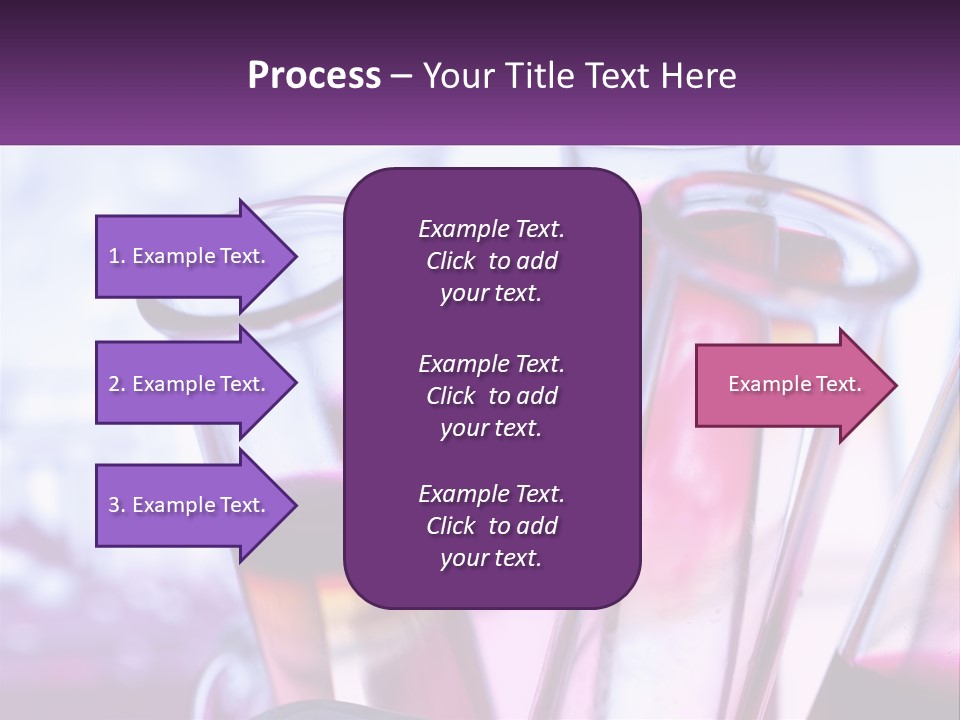 A Group Of Test Tubes Filled With Liquid PowerPoint Template