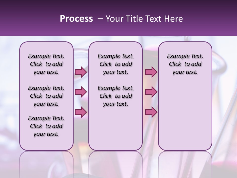 A Group Of Test Tubes Filled With Liquid PowerPoint Template