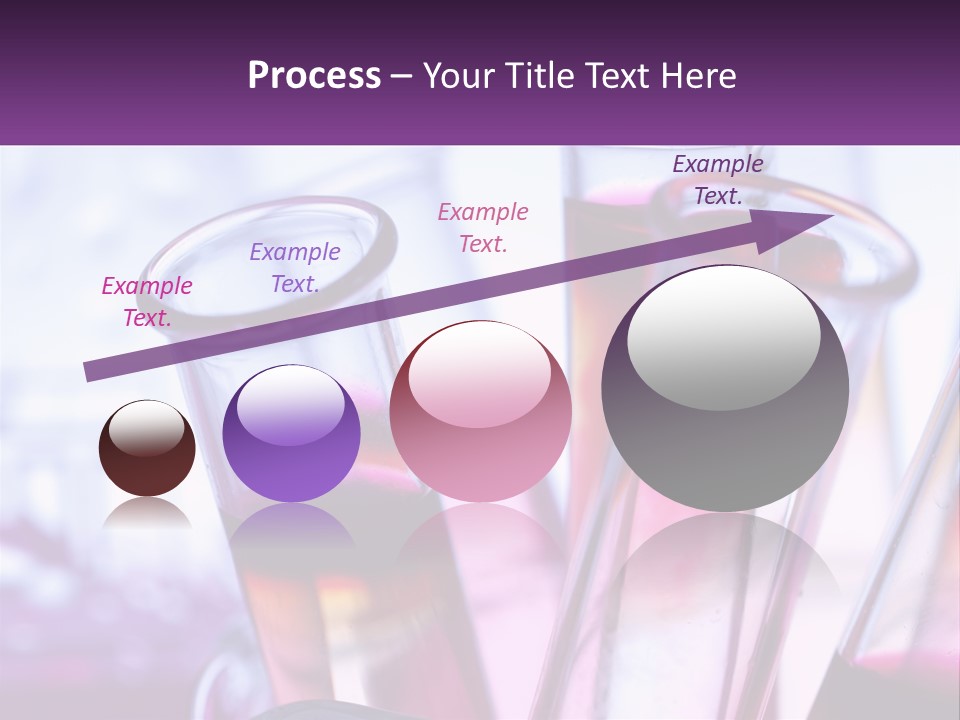 A Group Of Test Tubes Filled With Liquid PowerPoint Template
