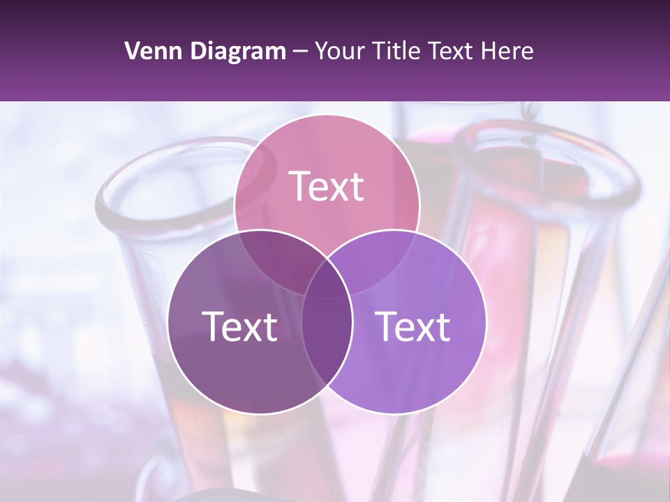 A Group Of Test Tubes Filled With Liquid PowerPoint Template