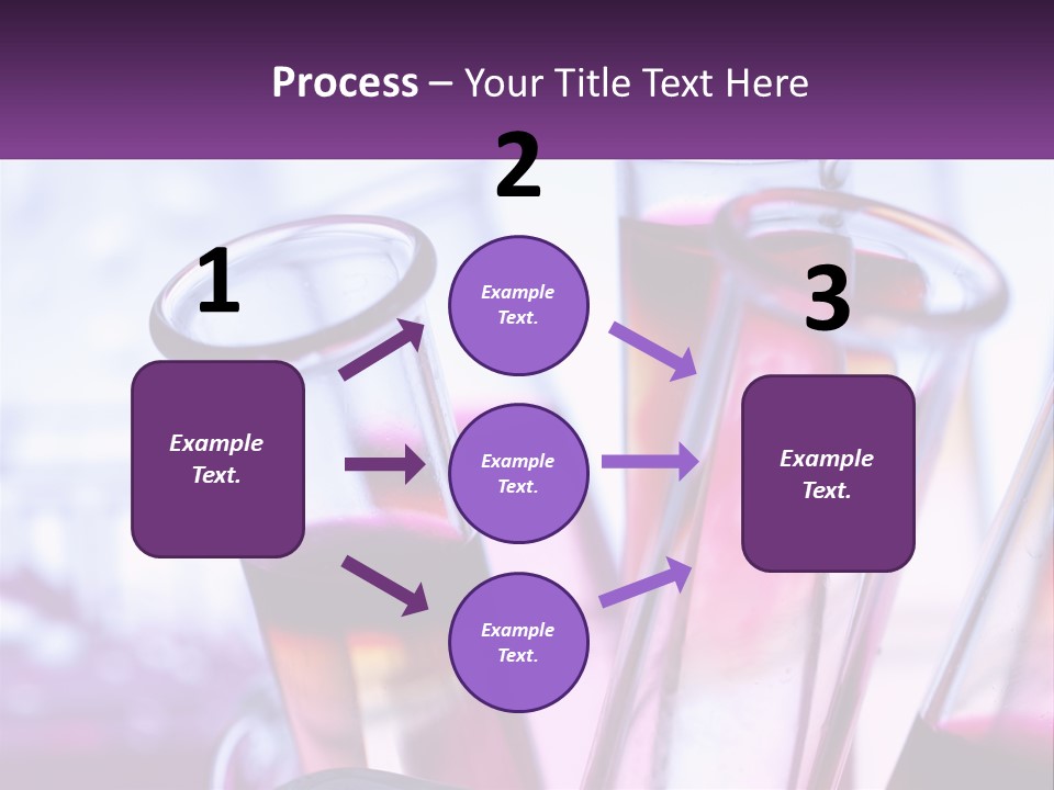 A Group Of Test Tubes Filled With Liquid PowerPoint Template
