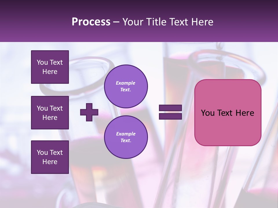 A Group Of Test Tubes Filled With Liquid PowerPoint Template